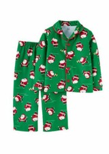 NWT Carter's Just One You 2pc Pajama PJ Set 12M Christmas Holiday Santa Claus