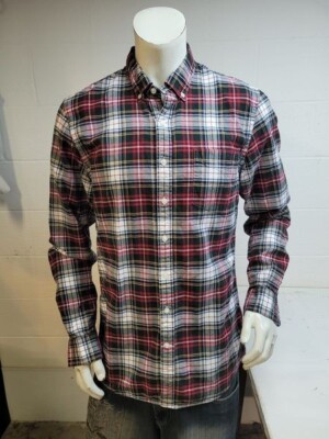 Goodthreads mens  flannel long sleeve shirt  size L Tall slim / we3760 r4