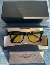 Oliver Peoples Jack Huston OV5302-U 1031/R3 Black Frame Yellow Polarized Lens
