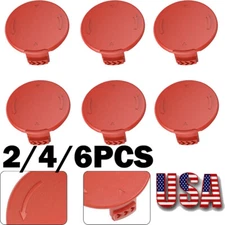2/4/6x Red Grass Eater Spool Cap Covers For Hyper Tough Trimmer HT19-401-003-06