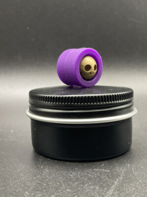 Playge Brass Capture Skall PVC Outer Shells Bead EDC Zipper Pull Everyday Carry