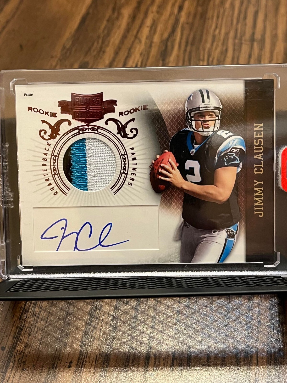 Jimmy Clausen Playoff Contenders #219 Jersey Number Visible-Autograph