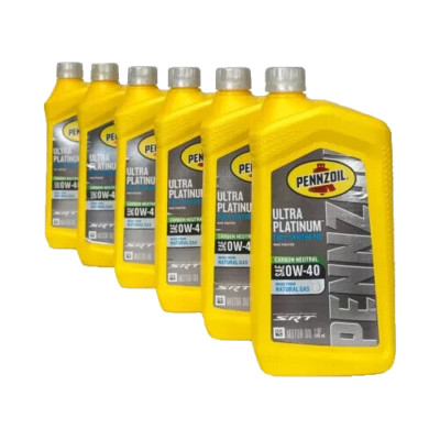 Pennzoil Oil 550040856, 6 Pack, Ultra Platinum Full Synth SAE 0W40 SRT Motor Oil