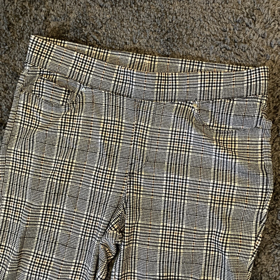 Legging Seven7 Pull On Pierna Cónica Cintura Elástica Cuadros Glen’s para Mujer XL (36x29) Foto 4 de 4