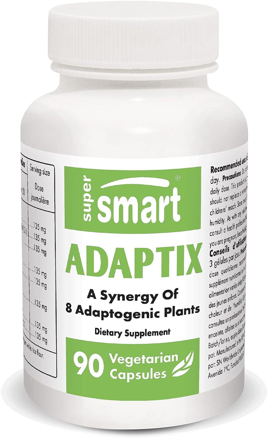 Supersmart Adaptix - Combination of 8 Plant Extracts with Adaptogen Properties (