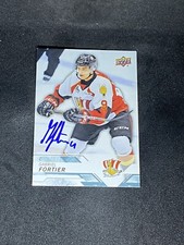 Gabriel Fortier 2018-19 Upper Deck CHL #50 Baie-Comeau Drakkar Auto Signed Card