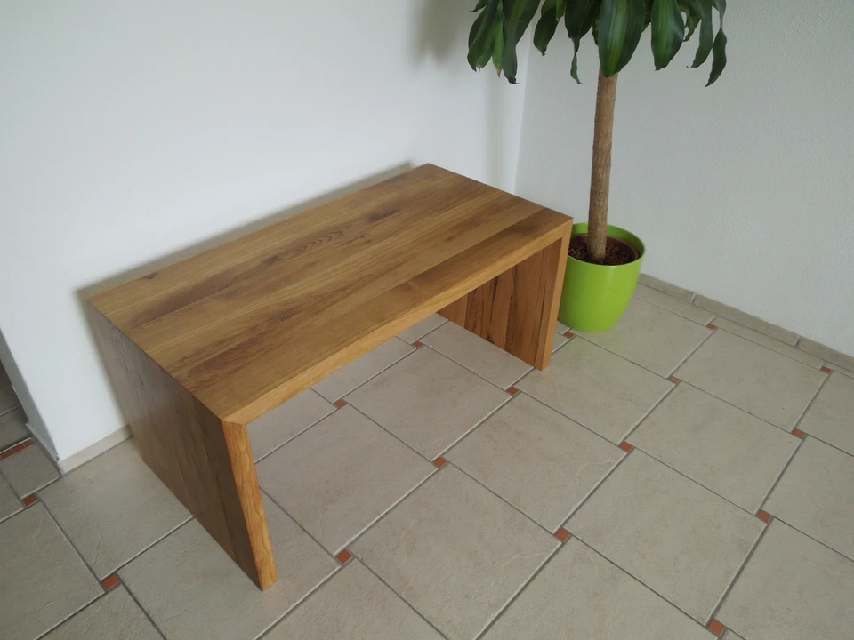 Designer Hocker aus Eiche massiv Holz Sitzhocker NEU Stuhl Sitzbank au. auf Maß - Bild 3 von 4