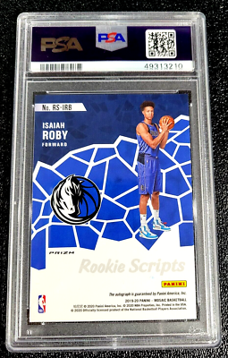 PSA 9 MINT ISAIAH ROBY 2019 AUTO PRIZM MOSAIC ROOKIE SCRIPTS G1877