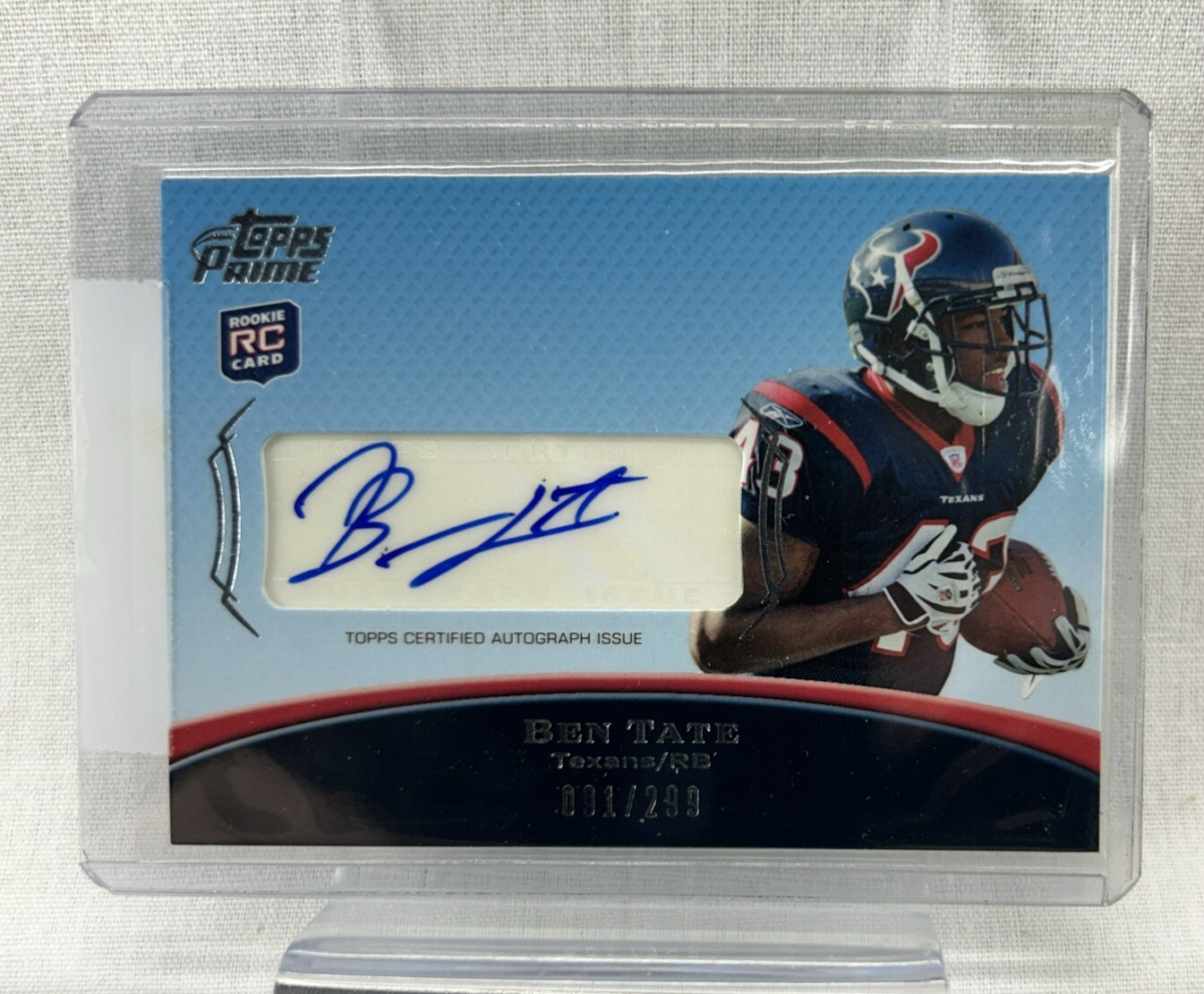 Ben Tate Topps Prime Rookie Autographs #PARBT Base