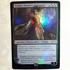 Vraska, Swarm's Eminece FOIL - Stained Glass (Secret Lair) (Magic/mtg) NM/LP