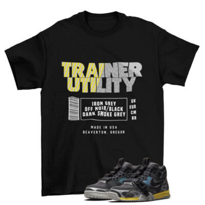 Box Label Utility Shirt Black to Match Air Trainer 1 Utility SP /  DH7338-001