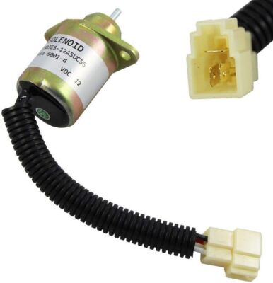 12V Fuel Shutoff Solenoid for Kubota BX2200 D905 D1005 D1105 V1205 V1305 V1505