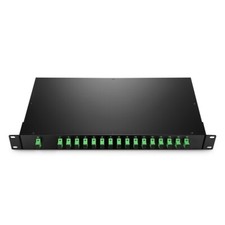 1x16 Fiber PLC Splitter with 1U 19 Rack Mount Metal Box,SC/APC - 96534
