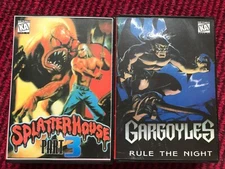 Famiclone 2x cartridges Splatterhouse  Gargoyles for sega genesis MD2 16bit rare