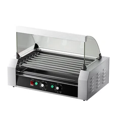 Tieasy Hot Dog Roller Machine, 7 Non-Stick Roller, Commercial and Household Use