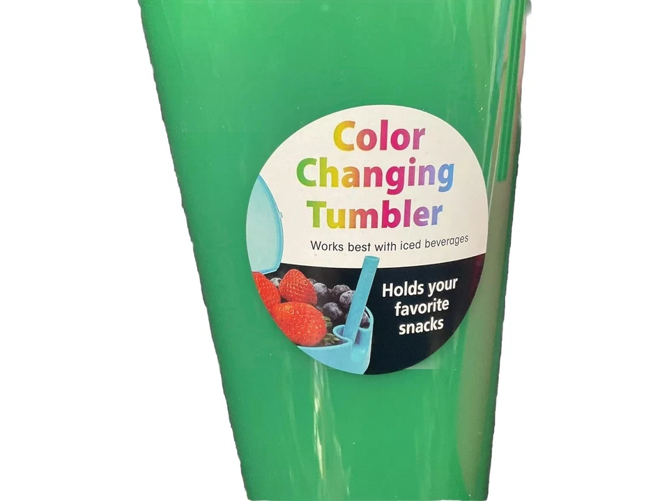 ~ Conjunto de dois copos Mainstays 24 Oz mudança de cor, comporta lanches 🥤🍿🧃~ - Imagem 3 de 4