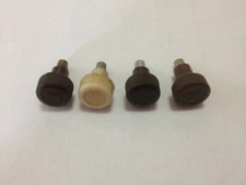 "F" Lamp Turn Knob Franklin Antique Vintage 4-36 Brass Steel Lined Switch S1