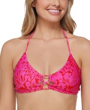 Raisins PINK Costa Bra Bikini Swim Top, Juniors Size Medium, NWT