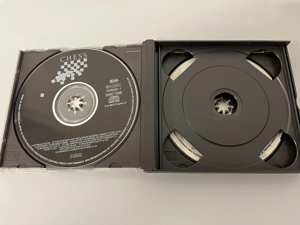 Benny Andersson · Tim Rice · Björn Ulvaeus – Chess -made in Japan- 2 CD Box ´84 - Bild 3 von 4