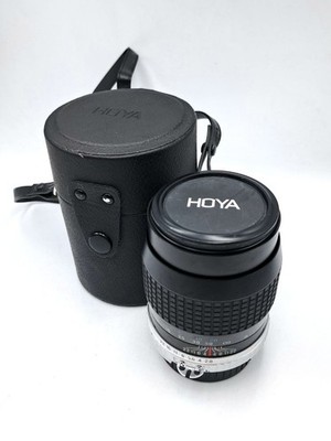Hoya HMC 135mm f/2.8 Nikon F Non-AI Telephoto Lens MF w/ Caps Case