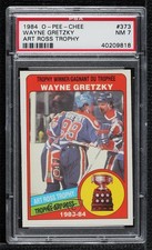 1984-85 O-Pee-Chee Wayne Gretzky #373 PSA 7 HOF 17kq