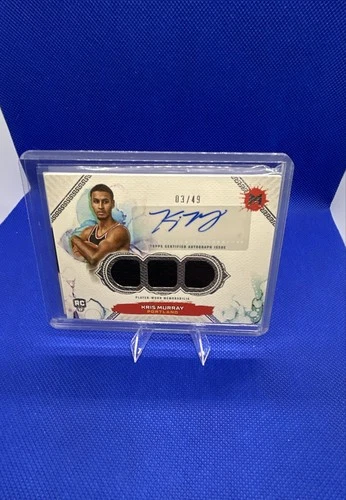 2023-24 Topps Motif - Rookie Triple Relic Autographs Kris Murray #118 /49...