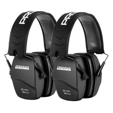 PROHEAR 016 Shooting Ear Protection Earmuffs 2 Pack, NRR 26dB for Gun Range, Hun