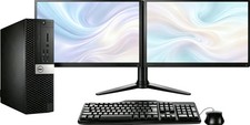 Dell OptiPlex 5040 SFF Desktop i5-6500 32GB RAM 1TB SSD WIFI Win11 2 in Display