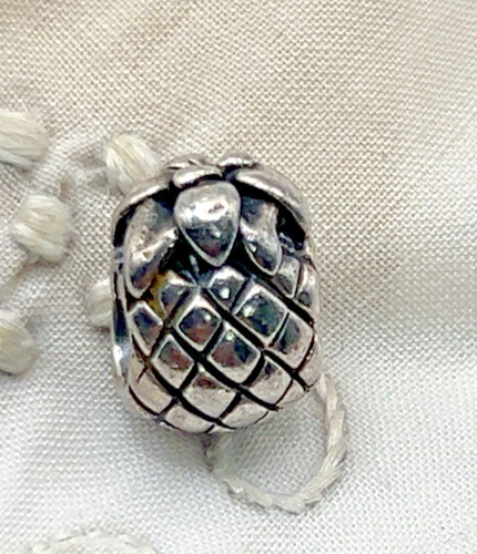 Authentic PANDORA Pineapple Charm 925 ALE Sterling Silver #790363 Retired