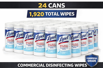 Lysol Disinfecting Wipes 80ct 24 Pack Crisp Linen Commercial Bulk 1920089346