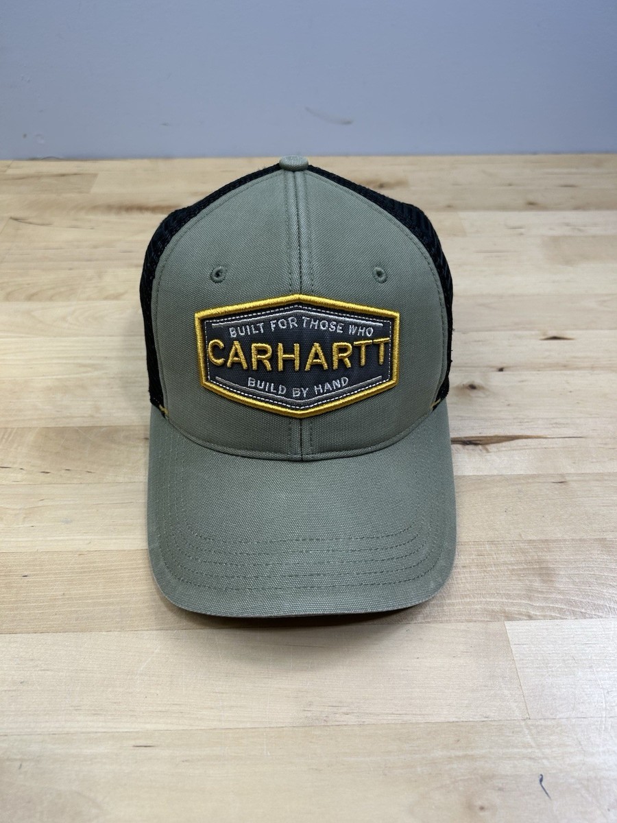 Lot Of 2 Carhartt Truckers Hat And Tan Adjustable Strap Hat Dad Hat View 2