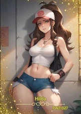 Hilda  - Beautiful Sexy Waifu Card -Custom DIY Fan Art Card PW2-027