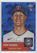 2022 Chrome Platinum Anniversary Blue Atomic Refractor 17/100 Josh Winder 0v1l