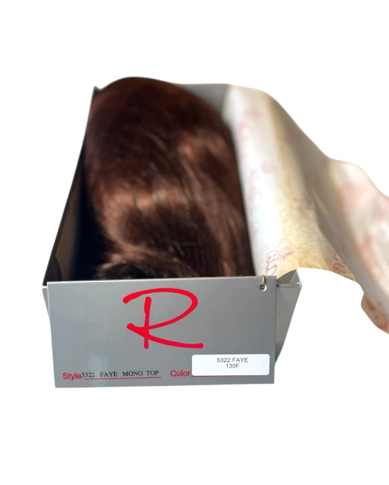 Peruca Jon Renau FAYE 5322-130F mono top nova na caixa nova com etiquetas - Imagem 4 de 4