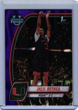 2024-25 Bowman University Chrome - Jalil Bethea #28 Purple Lava Refractor (RC)