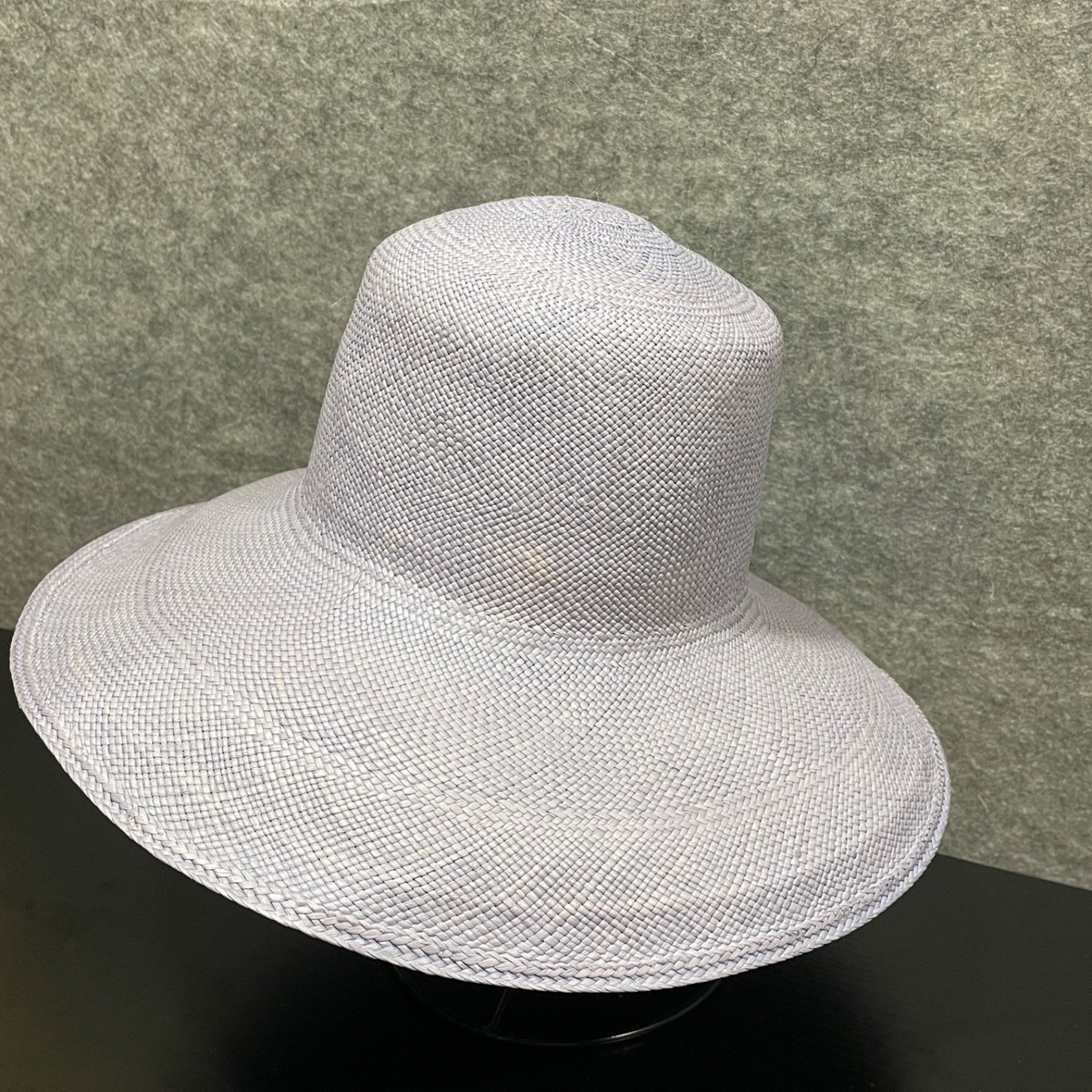Loro Piana Johannesburg Hat M Lavender Purple 100% Straw Italy