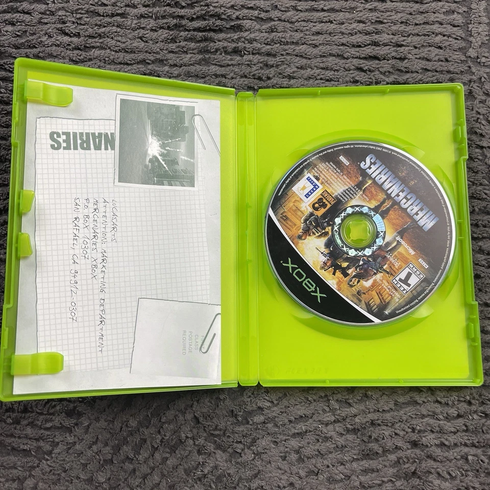 Mercenaries: Playground of Destruction (Microsoft Xbox, 2005) Complete CIB - Image 2 of 4