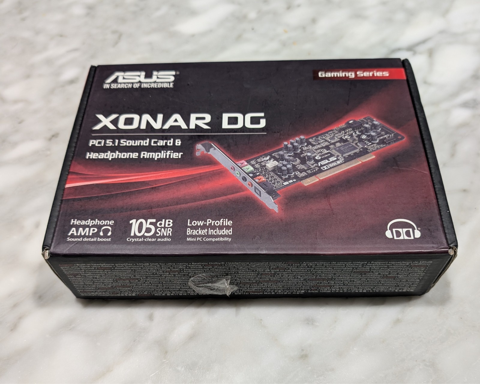 Card W/ Headphone Amplifier 105db Snr