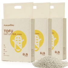 Cat Litter Flushable Quick Clumping Unscented 18 LBS 3 Packs 0.87 per pound
