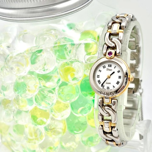 SEIKO ALBA Pino Y150-0G20 Roman Women's Watch 19.2mm