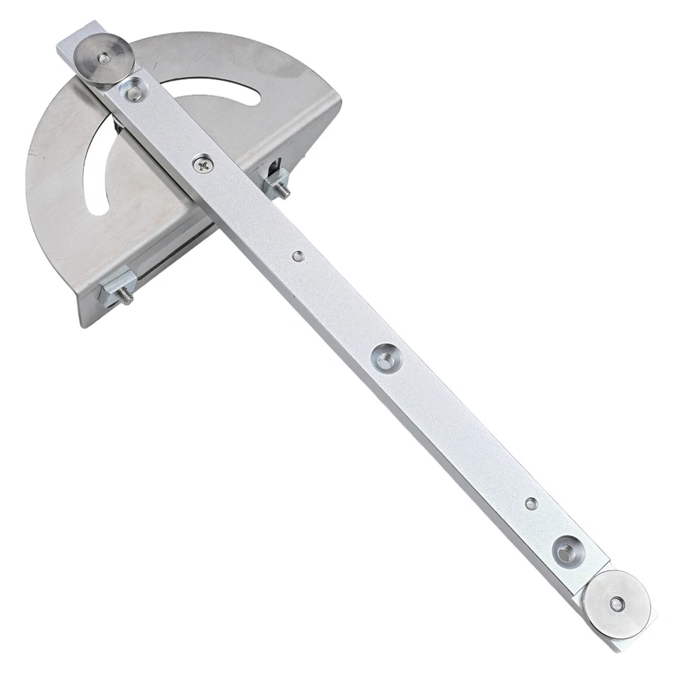 Table Saw Miter Gauge Angle Ruler With Track Stop Backer Woodworking Push Handle - Image 3 of 4