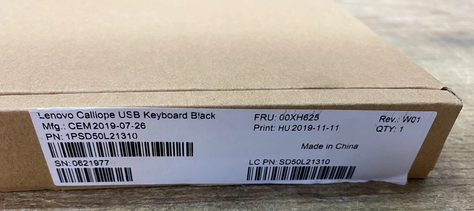 Lenovo Calliope Essential USB Wired Keyboard QWERTY UK Black 00XH625 (OFFERS OK) - Image 3 of 4