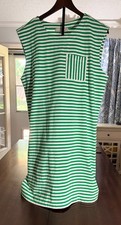 LOFT Striped Sleeveless Casual Mini Dress Women's Size Large (AA17)