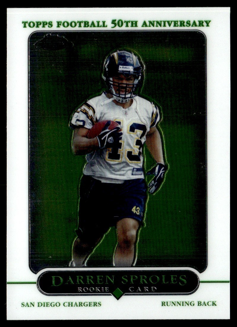 2005 Topps Chrome Darren Sproles Rookie San Diego Chargers #239