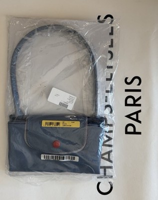 Sealed & NWT Longchamp Le Pliage Club Sz M Shoulder Tote Blue Mist L2605619564.
