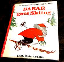Babar goes Skiing, Jean De Brunhoff 1st Edition 1969 HB Very Good 