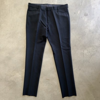 NEW TOM FORD Atticus Black Wool Tuxedo Dress Pants Trousers 56R Made Italy