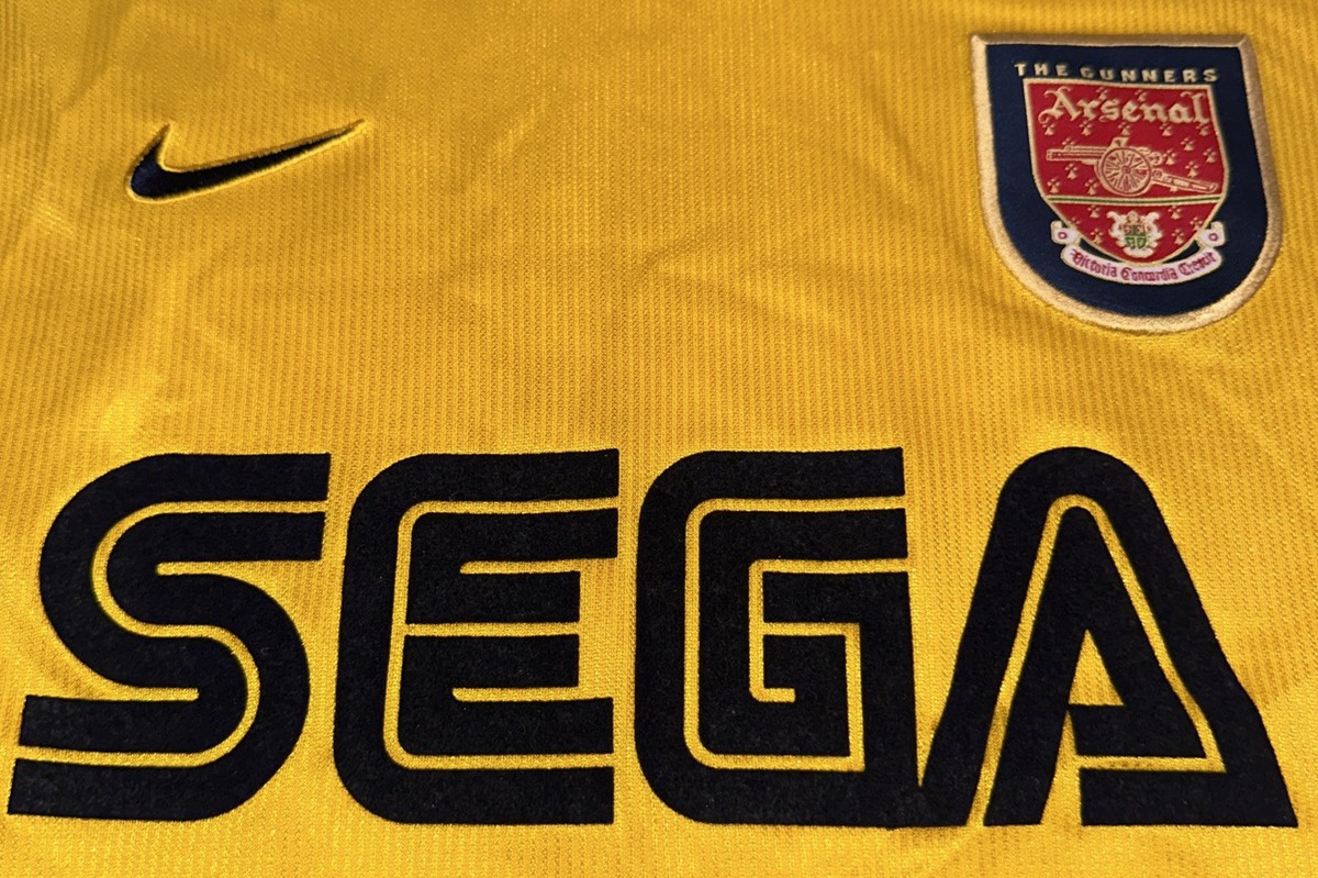 Vintage AUTHENTIC Nike Arsenal Sega Jersey Size S | eBay