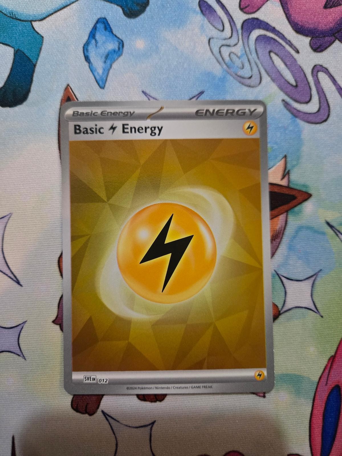 Basic Lightning Energy 012 Scarlet & Violet Energies Pokemon Holo Near Mint
