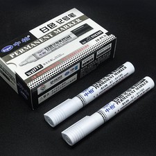  .White Highlighter Marker Pens Thin Waterproof Car Pen Permanent Tyre 2025 N8H2